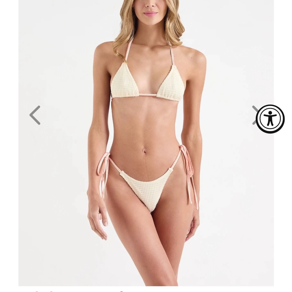 Cream and Pink Bikini Set from OneOne swimwear